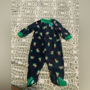 carters 0-3 months, one piece, blue, green